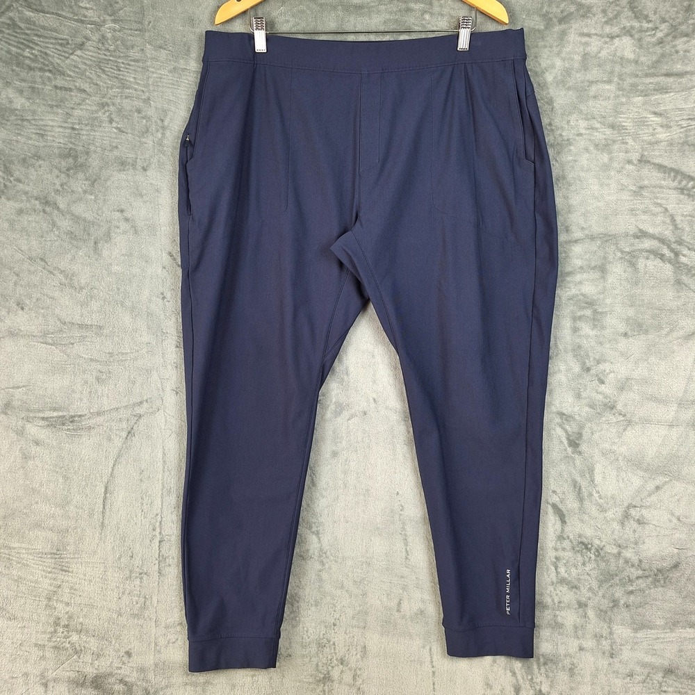 Peter Millar Pants XL Blue Apollo Performance Jogger Sweatpants Athletic Pull On